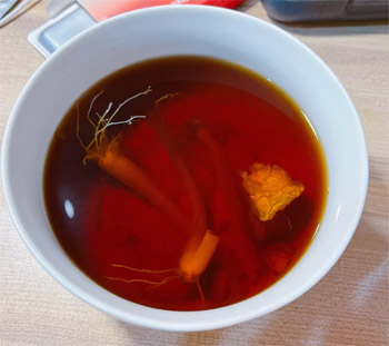 葱根红糖姜茶
